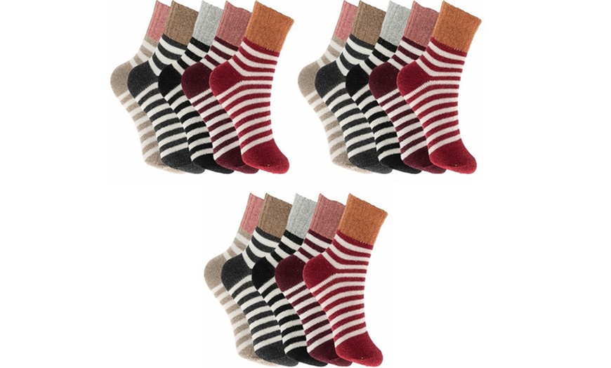 Image 14: Up to 15 Women's Thick Woolly Socks