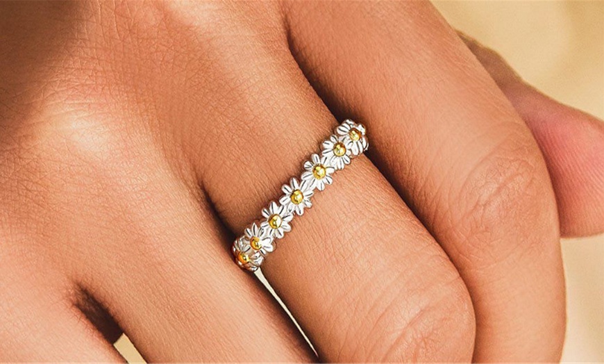 Image 5: I Think About You Every Daisy Ring with Card