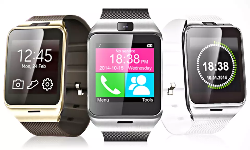 GV18 Smartwatch mit TrueColour-Screen und Smartcam für Android oder iOS inkl. Versand - Primary Image