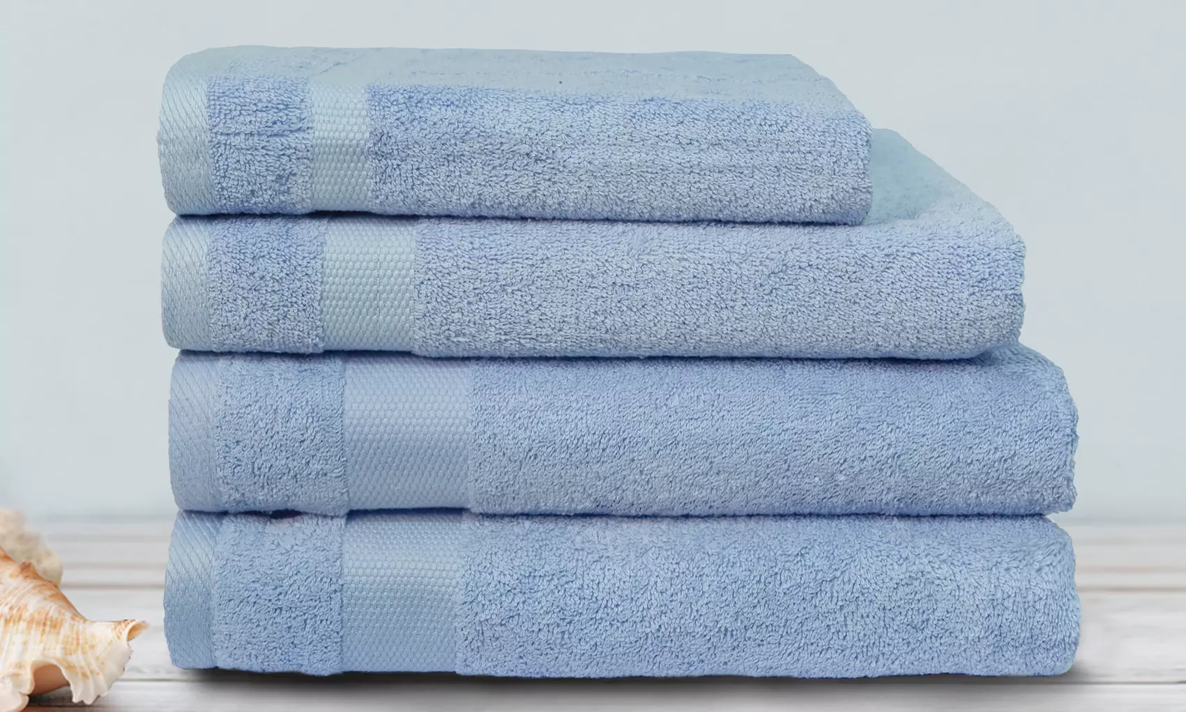 Ensembles de 2 ou 10 serviettes 100% coton, 450 g / m² - Primary Image