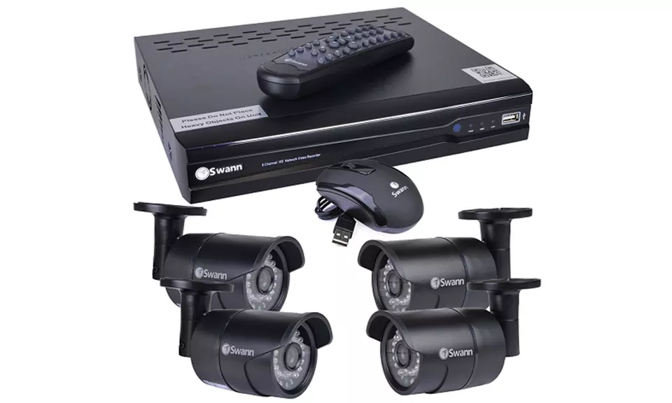 Swann 8-Channel Security System with 4 HD Cameras - Primary Image