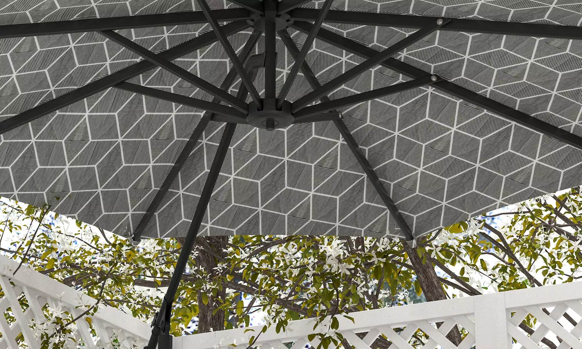 Outsunny Convertible Cantilever Parasol