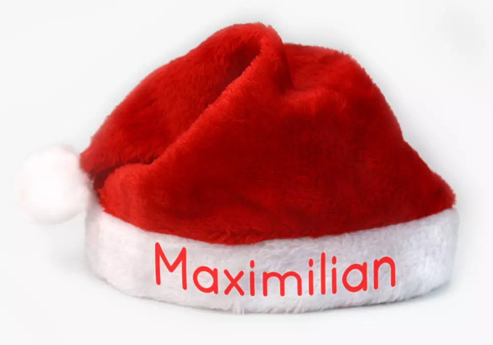 One or Two Personalized Plush Santa Hats from Monogram Online (Up to 77% Off)  - Second Medium