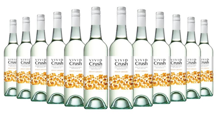 12 Bottles of Vivid Crush Pinot Grigio