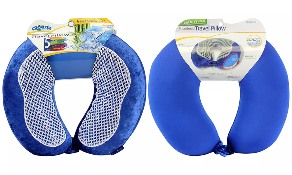 Cloudz Cool Gel and Bamboo Microbead Travel Neck Pillow - Primary Image