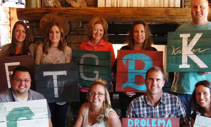 Wood Pallet Art Class Admission for One, Two, or Four at Your DeSign (Up to 42% Off) - Primary Image