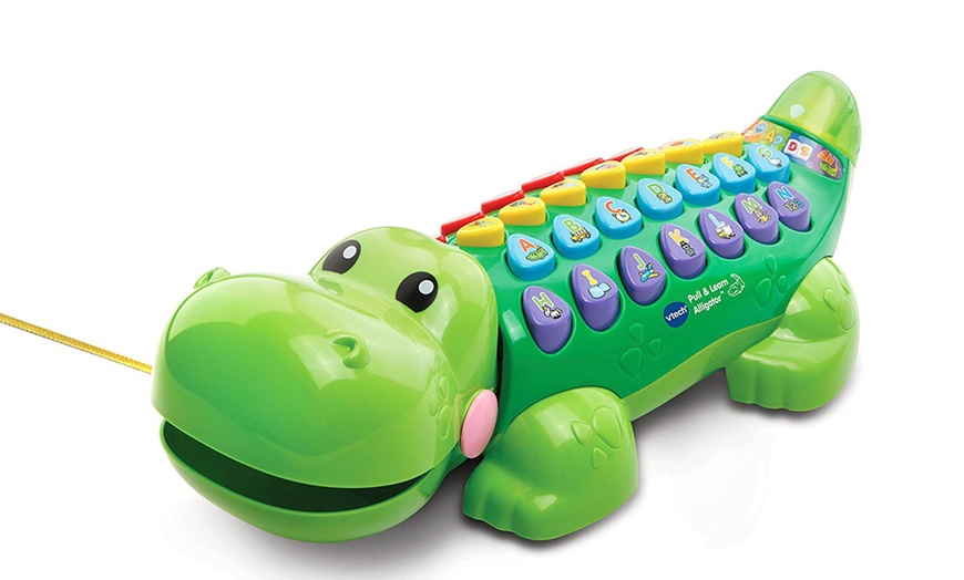 Image 1: VTech Alpha Gator Learning Toy