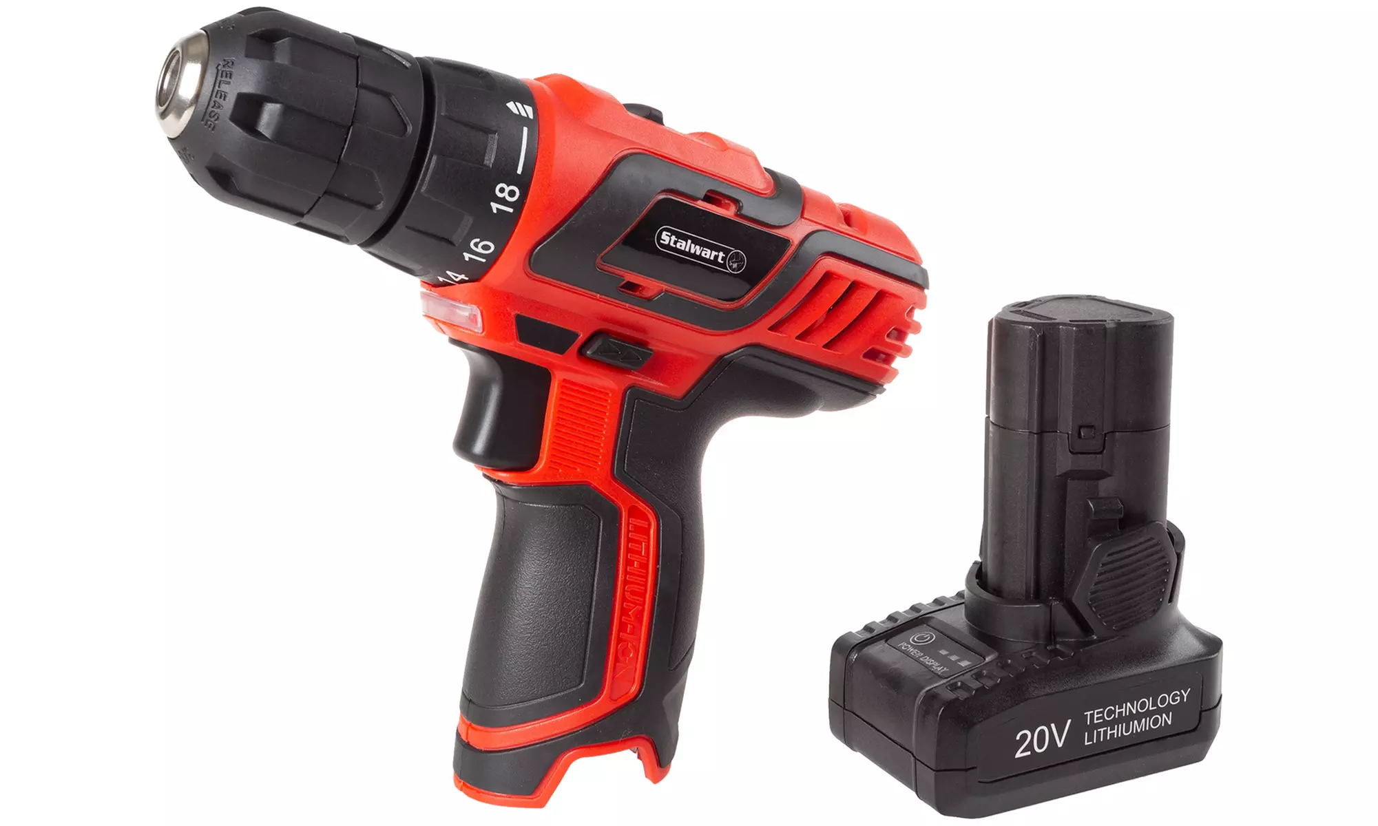 Stalwart 20V Lithium Ion Cordless Drill Set (101- or 122-Piece) - Second Medium