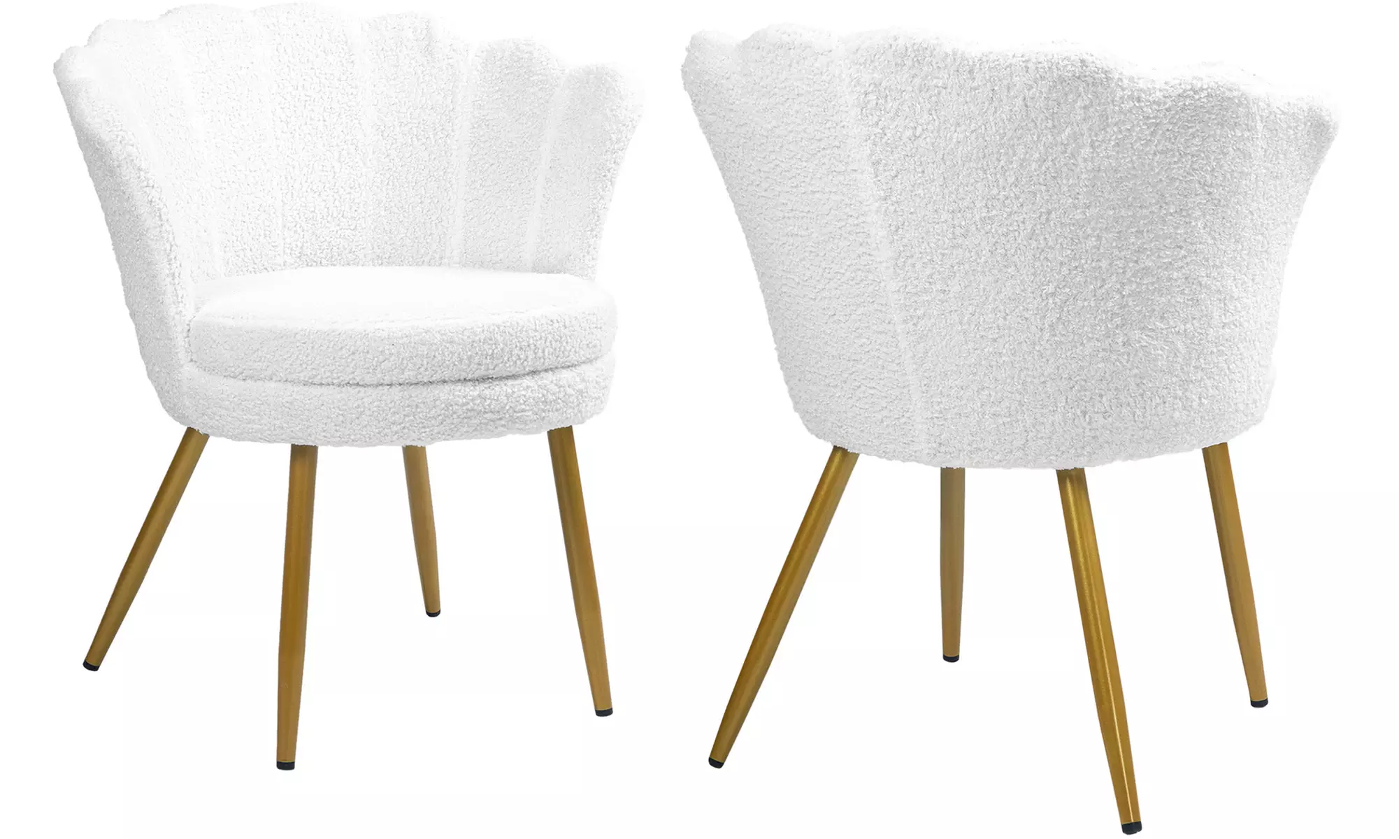 Poltroncina a conchiglia Maddina in velluto