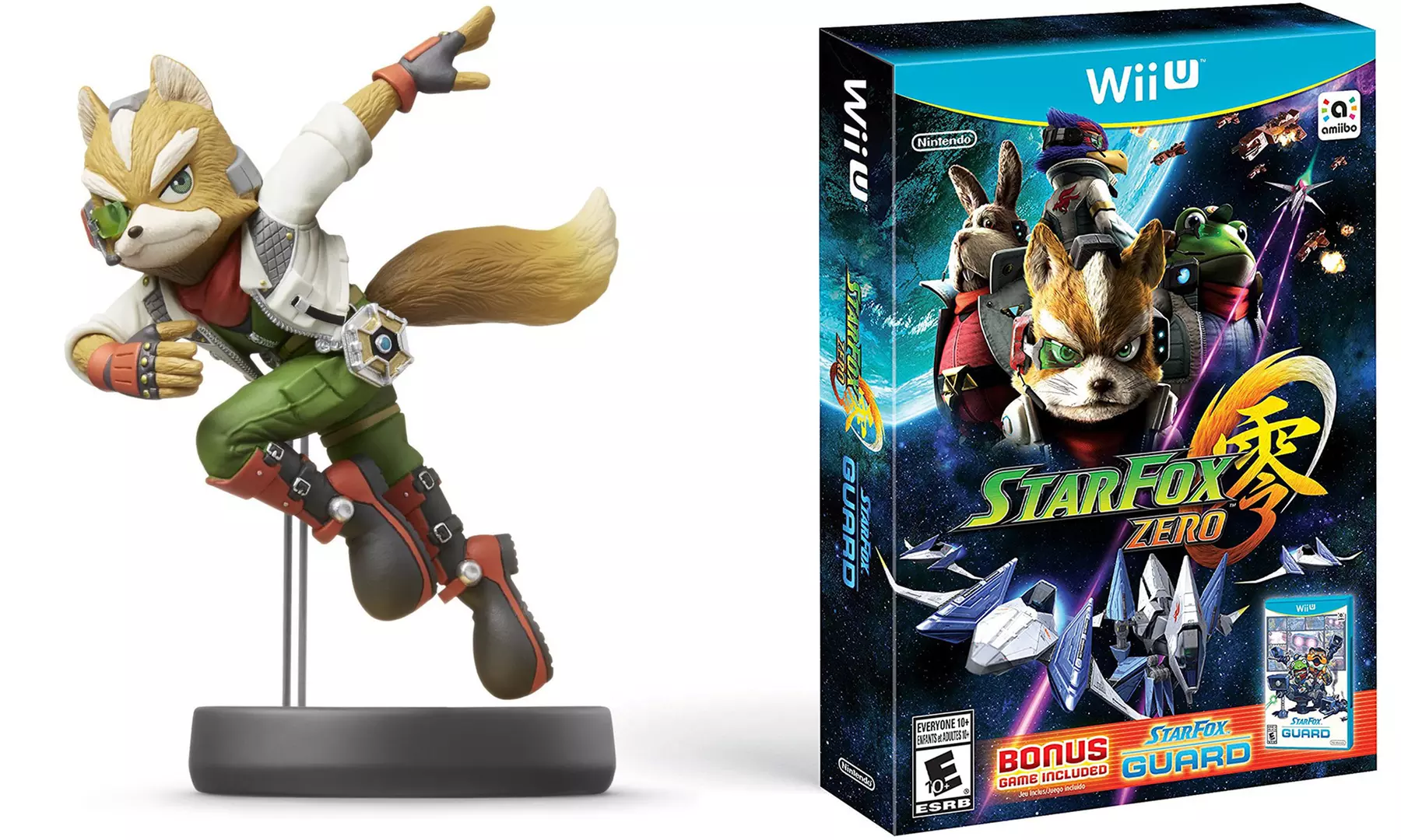 Star Fox Zero for Wii U and Star Fox Guard with amiibo Fox Bundle - Primary Image