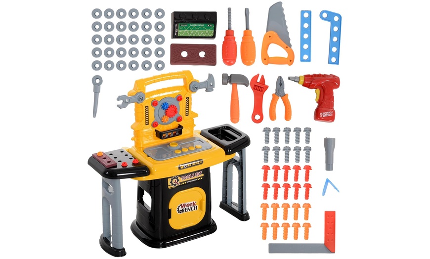 Image 2: AIYAPLAY Toddler Tool Set with 102 Pieces and Interactive Sounds