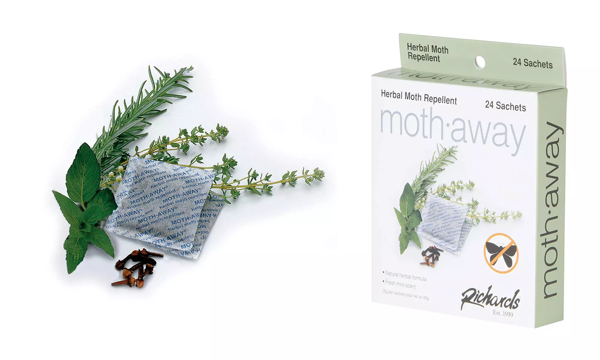 Moth-Away Herbal Repellent Sachets (18-, 24-, or 72-Pack) - Primary Image