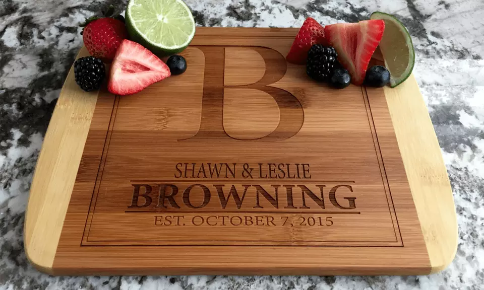 One, Two, or Three Two-Tone Bamboo Cutting Boards from Qualtry (Up to 77% Off) - Primary Image