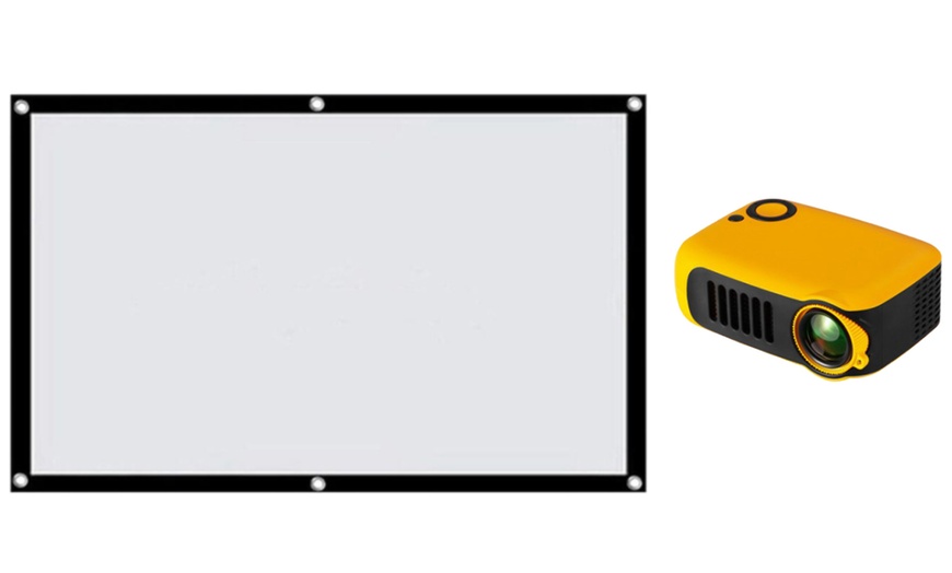 Image 4: A2000 Mini Home LCD Projector or Screen