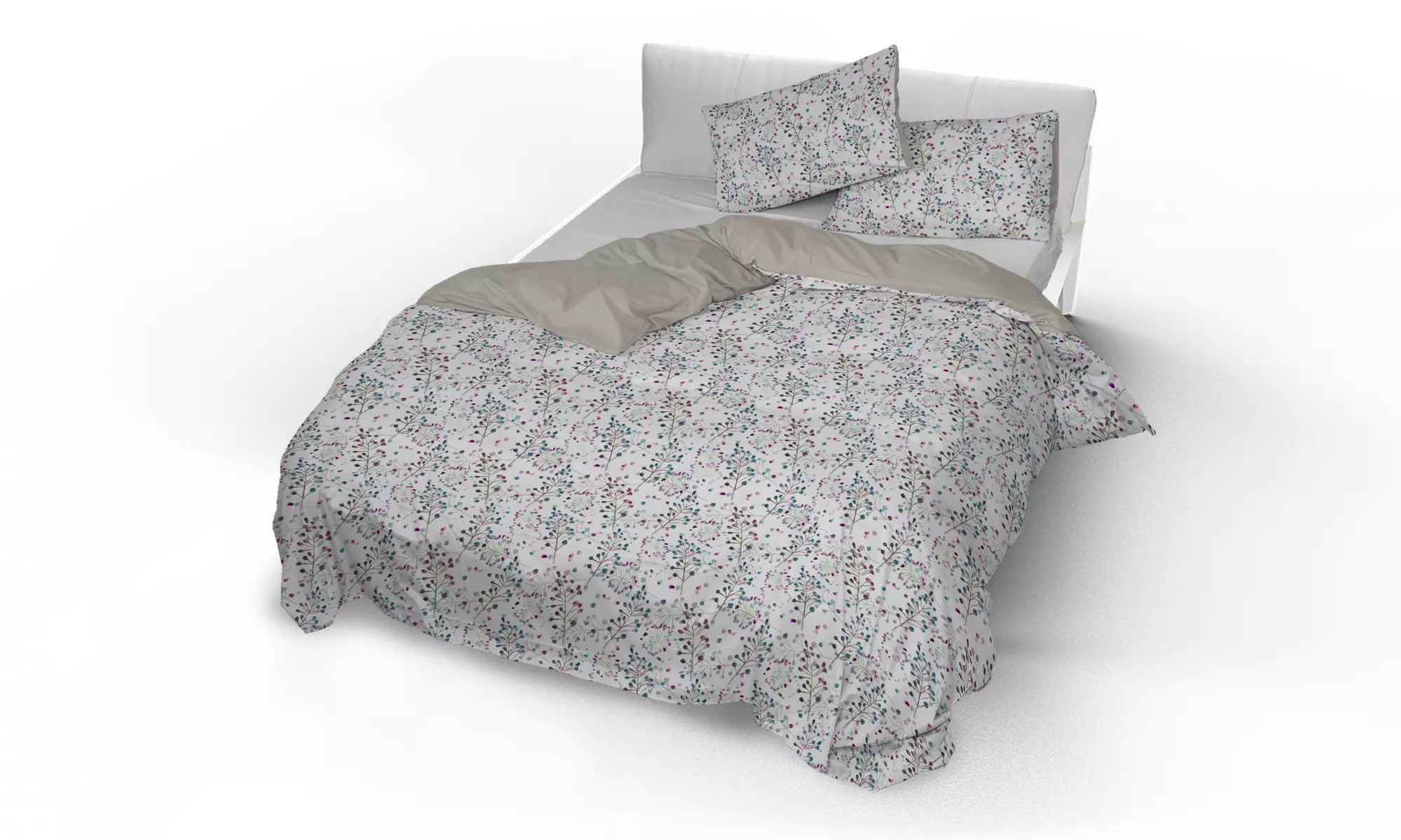 Ensemble de literie fantaisie, effet "peau de pêche"