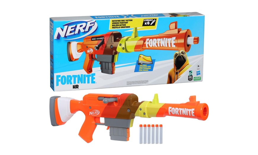 Nerf Fortnite HR Blaster with Rotating Priming Bolt | Groupon