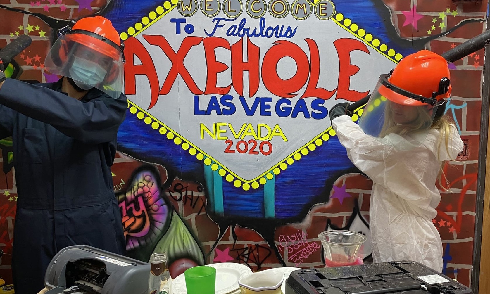 Enjoy Axehole Vegas' Smash Room with options for one or two, available Mon-Thurs with up to 30% off.