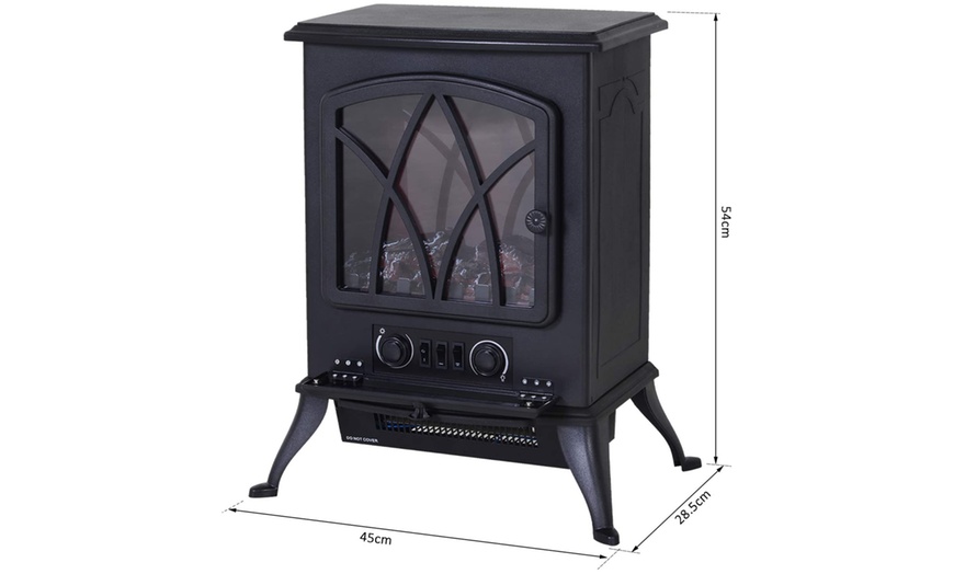 Image 21: HomCom Indoor Fireplace Heater