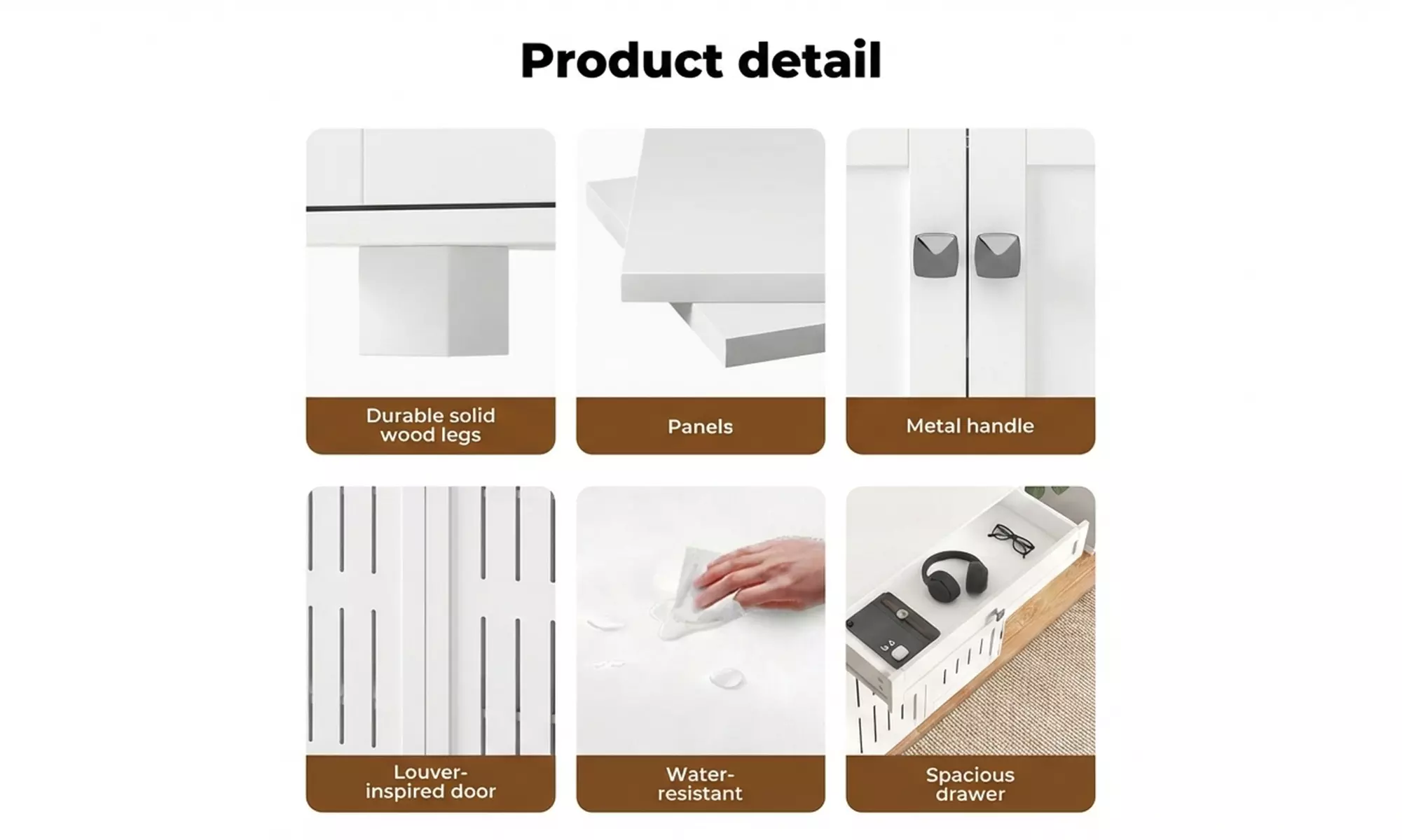 Levede Louvre Shoe Storage Cabinet