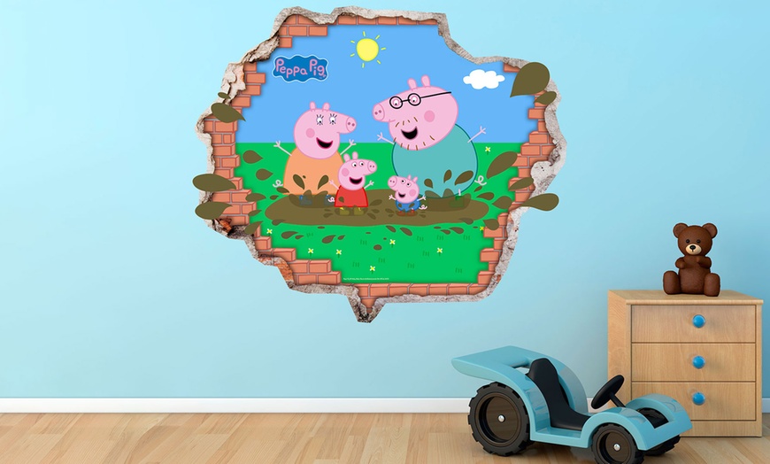 Image 2: Peppa Pig Vinyl Wall Stickers