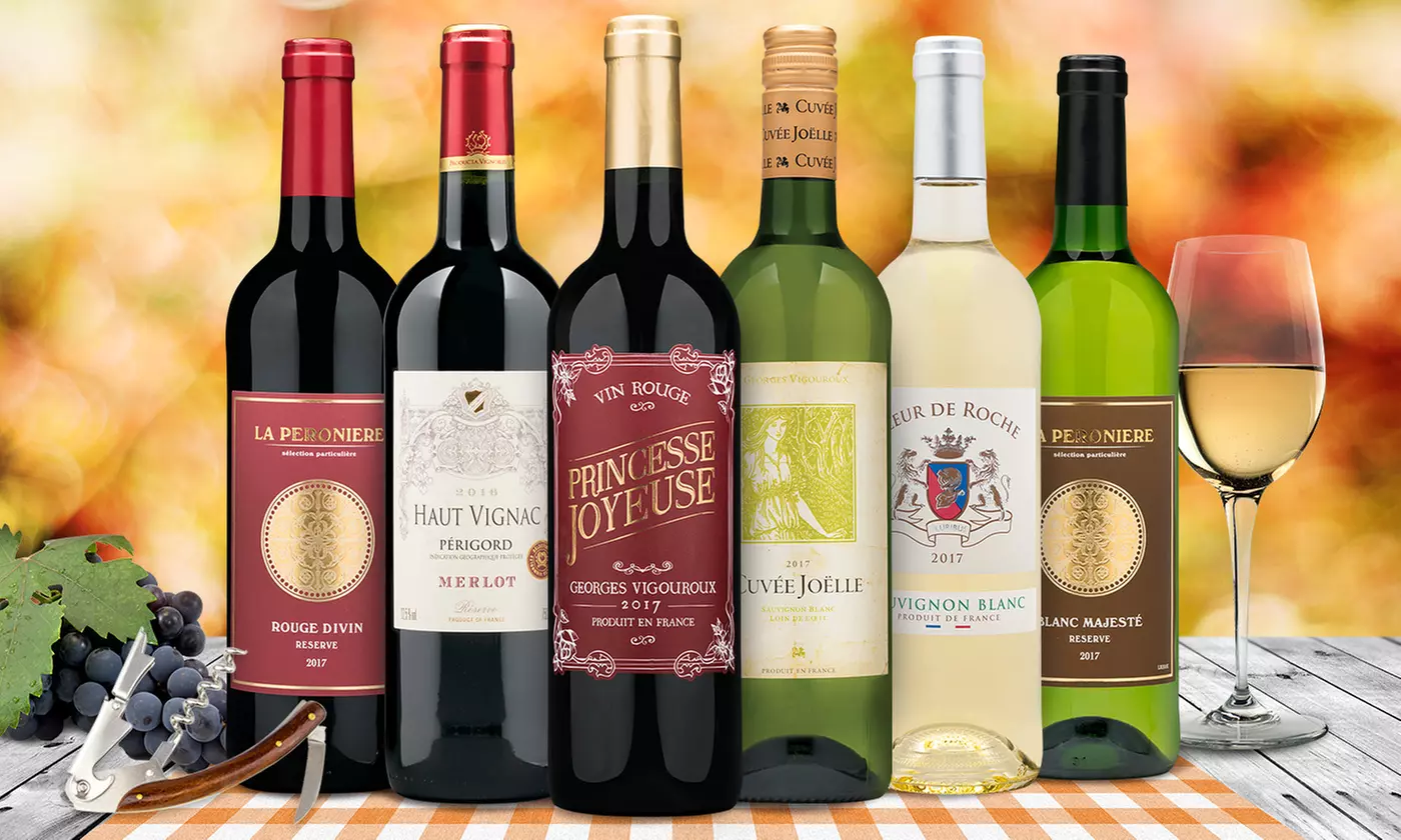 Six or 12 Bottles of Wine from France's Region of the Year with Waiter's Corkscrew (Up to 74% Off) - Primary Image