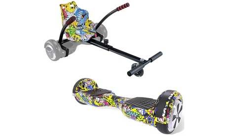 Hoverboard modello 65s con pilota kart disponibile in diversi colori