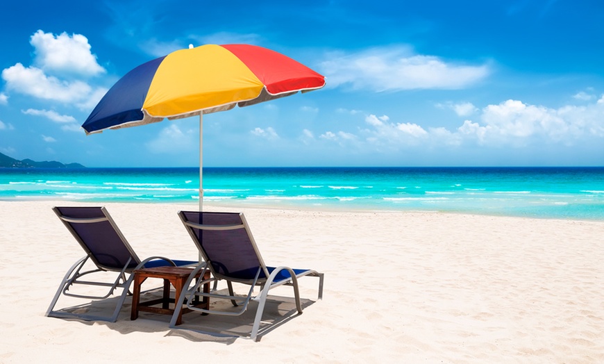 Image 1: Beach Parasol with Tilt Function