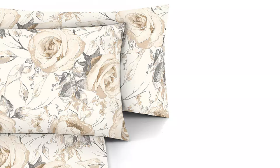 Completo Lenzuola No Stiro, Microfibra effetto Seta, Made in Italy