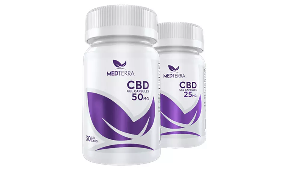 CBD Gel Capsules from Medterra (25mg or 50mg) - Primary Image