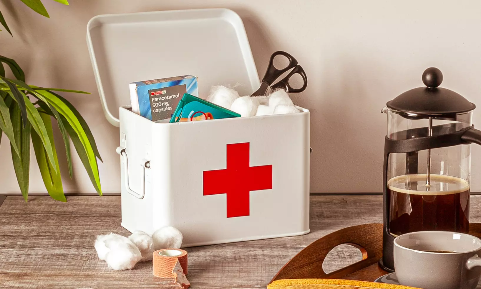 Boîte de rangement pour trousse de premiers soins et médicaments de Harbour Housewares - Primary Image