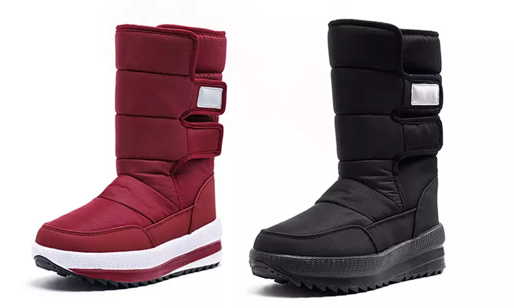 Bottes de neige plates fourrées - Primary Image