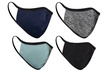 4-Pack Non-Medical Reusable Fabric Face Masks (Multiple Options) - Second Medium
