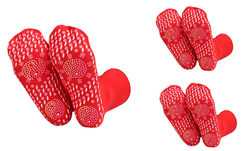 Image 8: Up to Six Pairs of Self-Heating Massage Socks