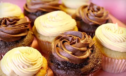 One-Dozen or Half-Dozen Gourmet Cupcakes at Sweets by Samantha - Primary Image