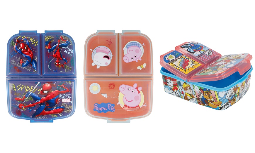 Image 1: Kids' Multi-Compartment Lunch Box