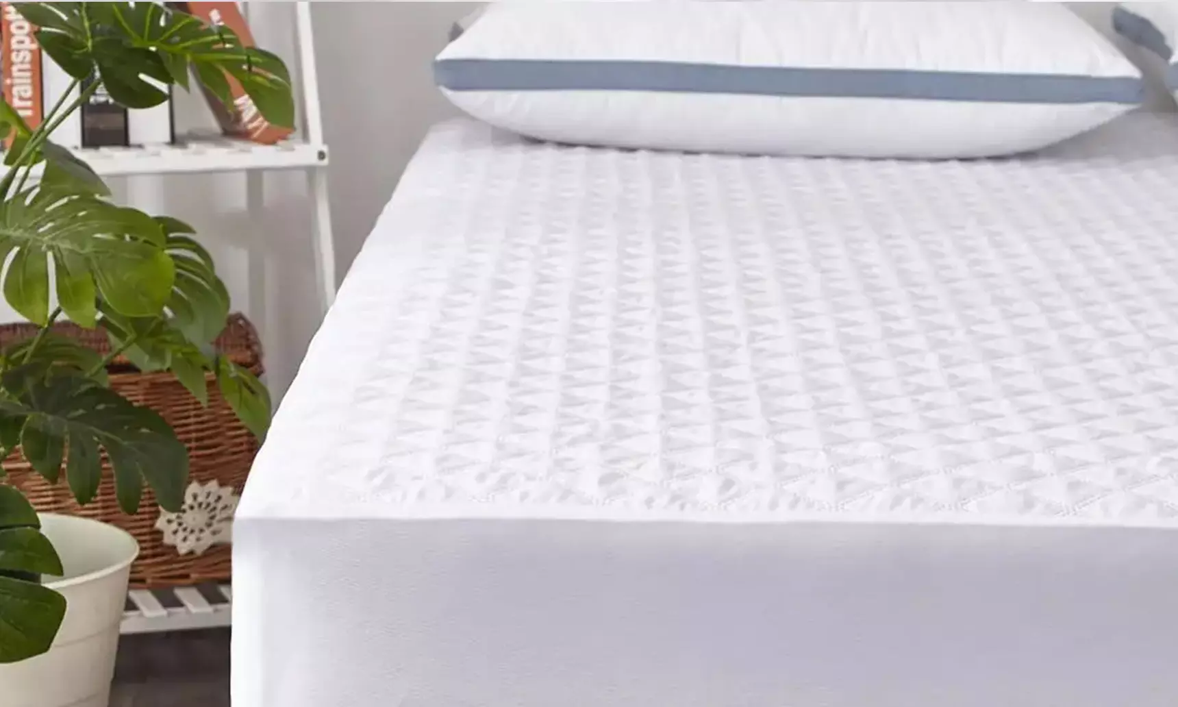 Protector de colchón acolchado, impermeable, hipoalergénico y lavable