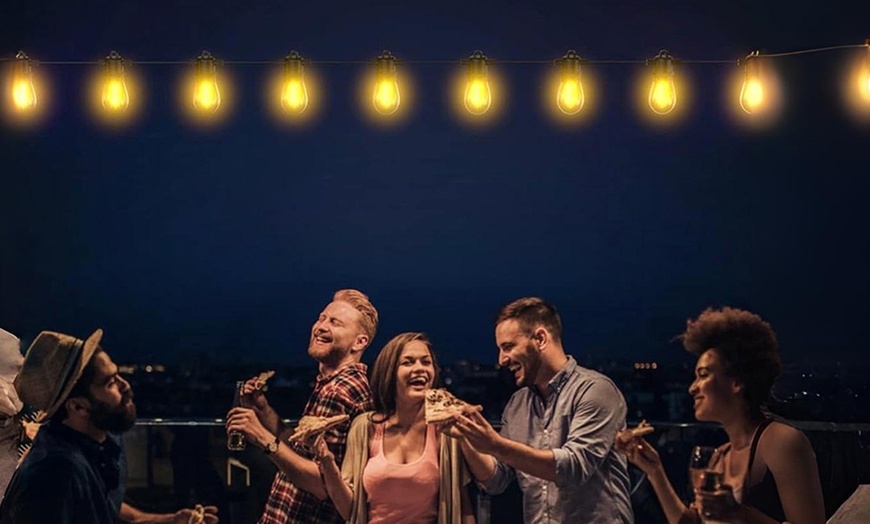 Image 2: Cadena de luces solares para exteriores