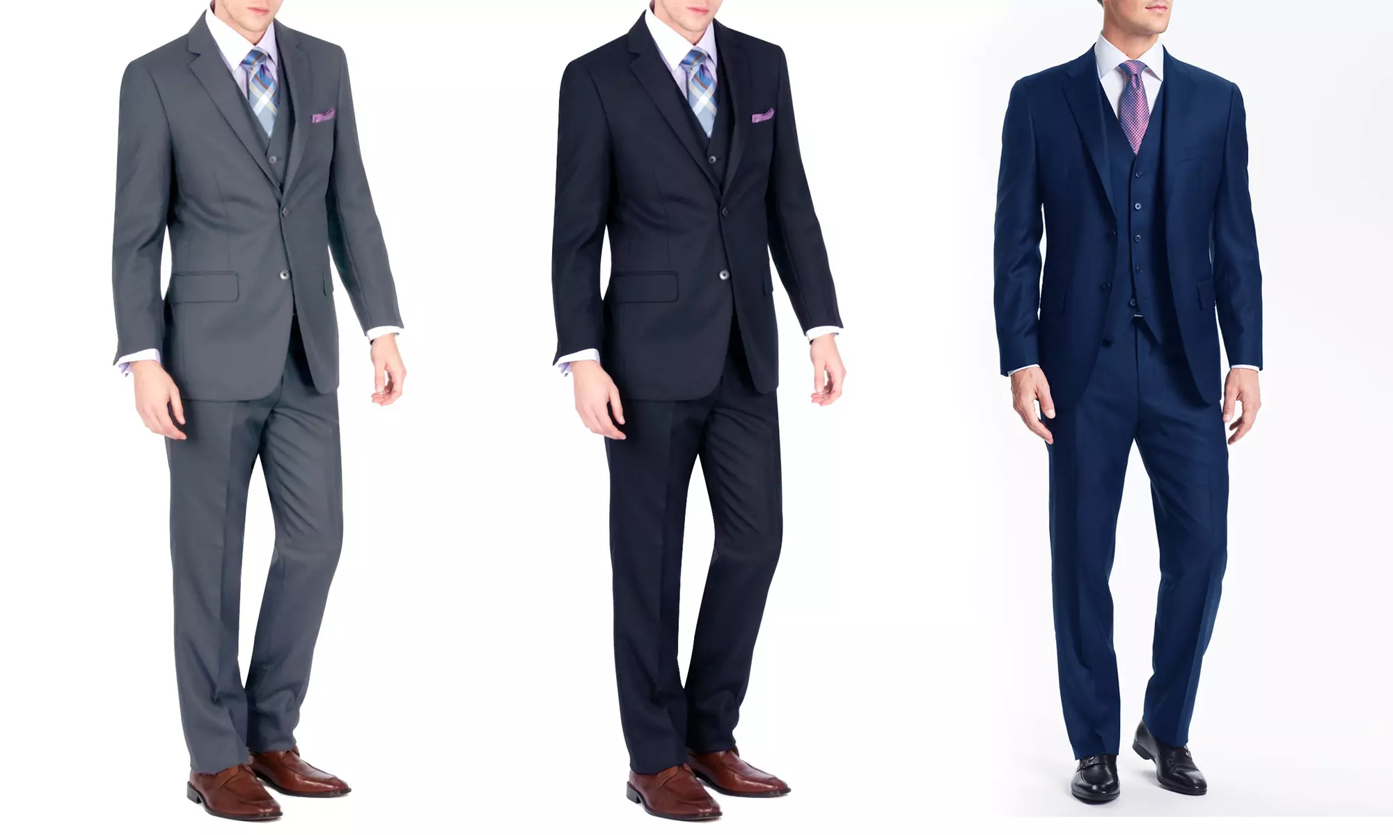 Gianni Uomo Men's Slim-Fit Suit (3-Piece) - Primary Image