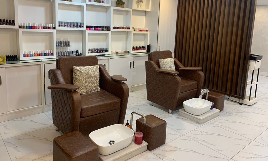 Image 1: Classic or Gelish Manicure and Pedicure at Noor Modern Ladies Saloon