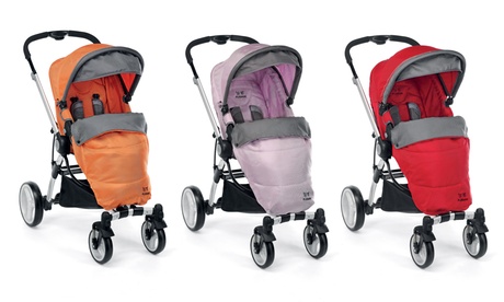 Passeggino Trio Plebani P4 con sistema modulare reversibile disponibile in 4 colori