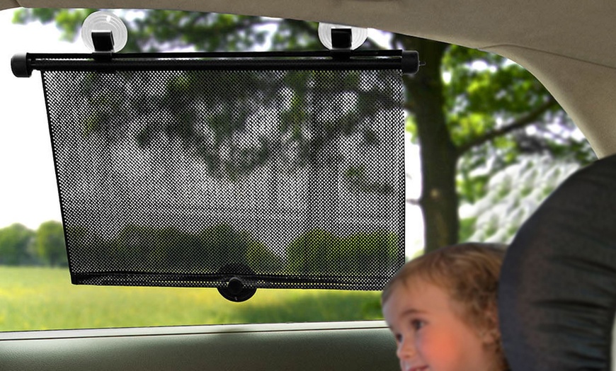 Image 1: Auto-Rolled Car Window Blinds 