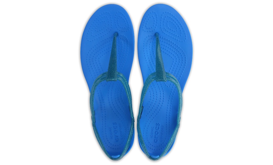 Image 9: Crocs Isabella T-Strap Sandals