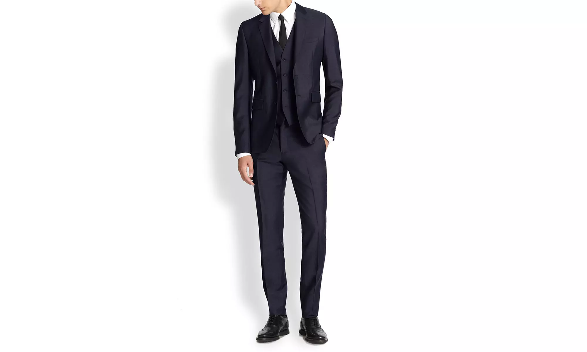 Mario Rossi Men's Slim-Fit Suits (3-Piece) Sizes 42Sx36W & 46Sx40W) - Second Medium