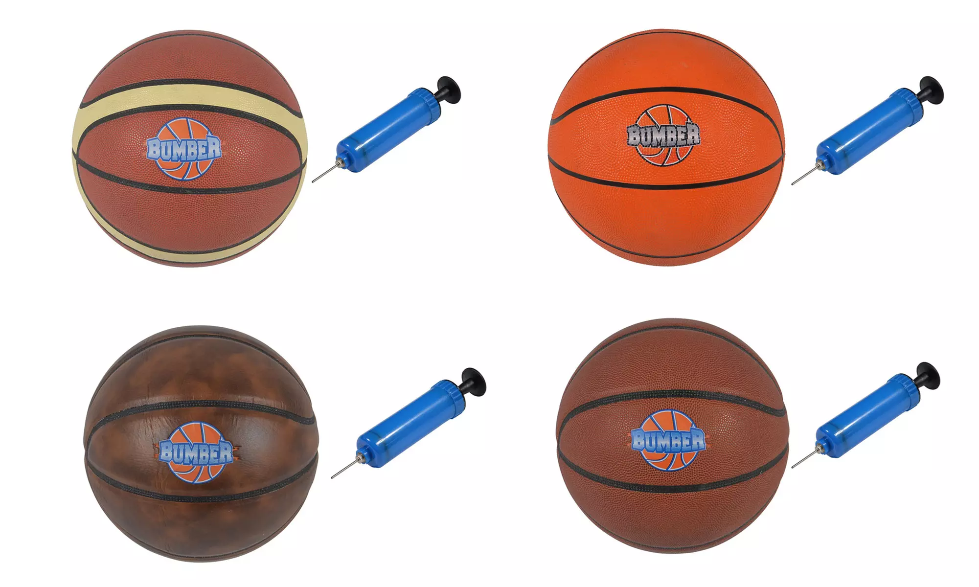 Pack Ballon de Basket Bumber avec pompe manuelle - Primary Image