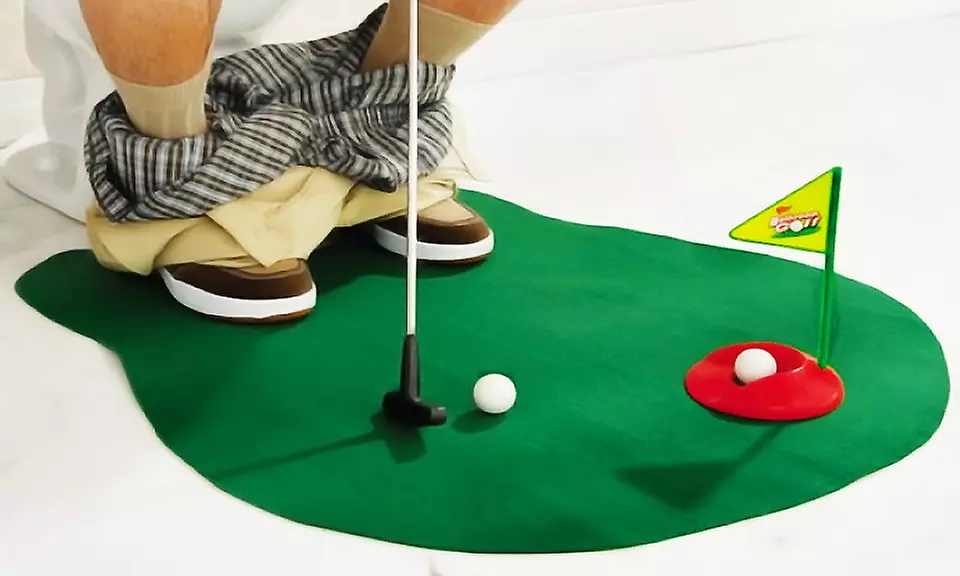 Bathroom Potty Golf Set with Putter (7-Piece) - Primary Image