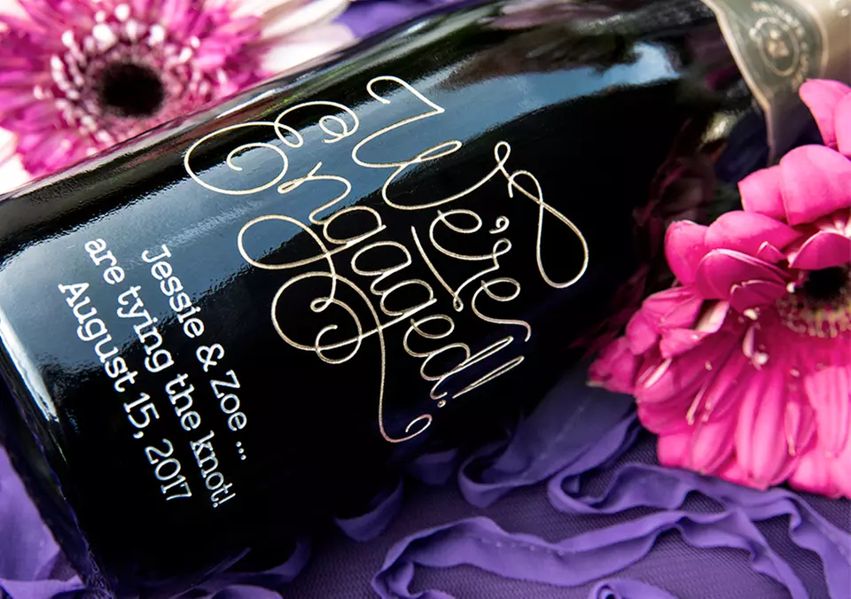 Six, 12, or 24 Personalized Wine Bottles from EtchedWine.com (Up to 67% Off) - Primary Image