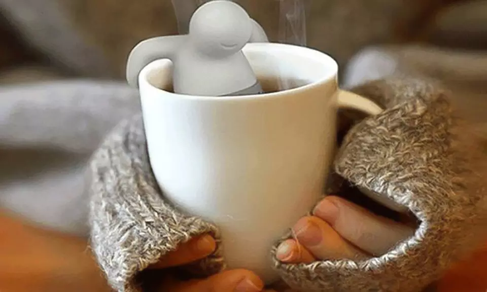 1x, 2x oder 3x Witzige Silikon Tee-Männchen zum Zubereiten von losem Tee in der Tasse, optimal für Büro&Zuhause - Primary Image