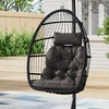 Image 30: Outdoor Hanging Egg Chair with Cushion