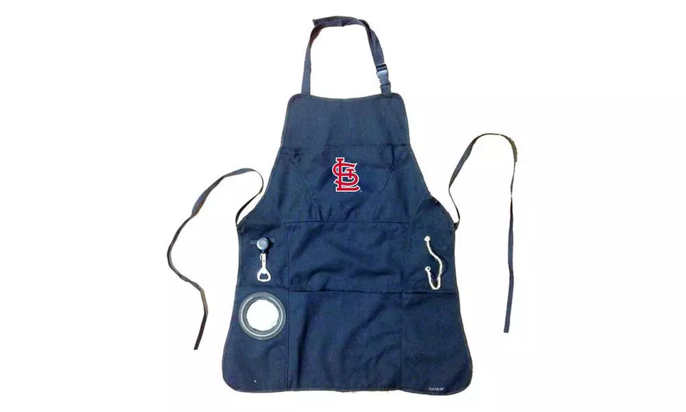 Team Sports America MLB Five-Pocket Grilling Apron with Bottle Opener - Second Medium