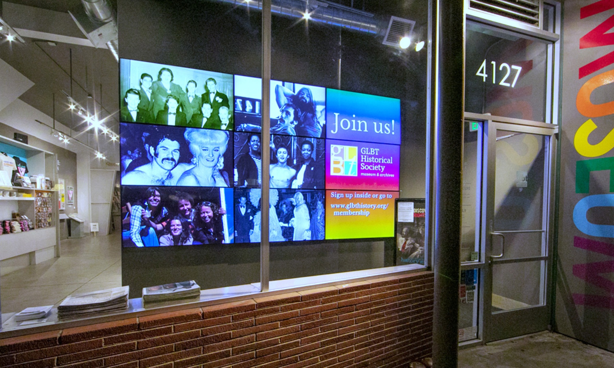 Admission to The GLBT Historical Society Museum in San Francisco